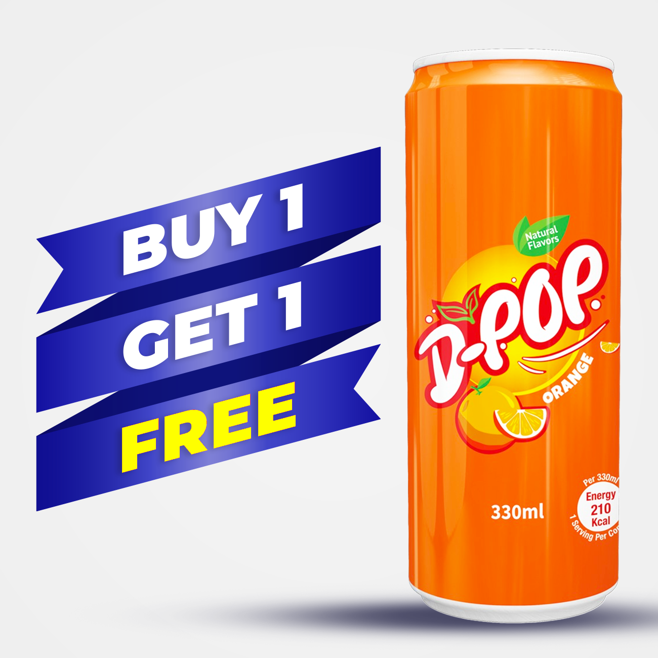 D-POP CAN #Orange 330ML x 24's