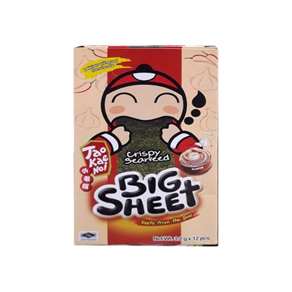 Tao Kae Noi Big Sheet Seaweed #Chilli Garlic 3.2G x 12's