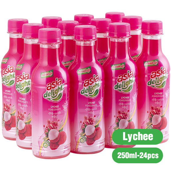 Asia Delight #Lychee+Pomegranate 250ML x 12's