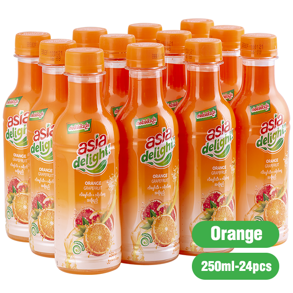 Asia Delight #Orange+Grapefruit 250ML x 12's