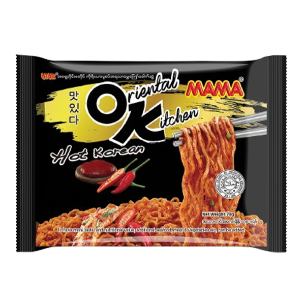MaMa Instant Noodle Oriental Kitchen #Hot Korea 70G x 30's