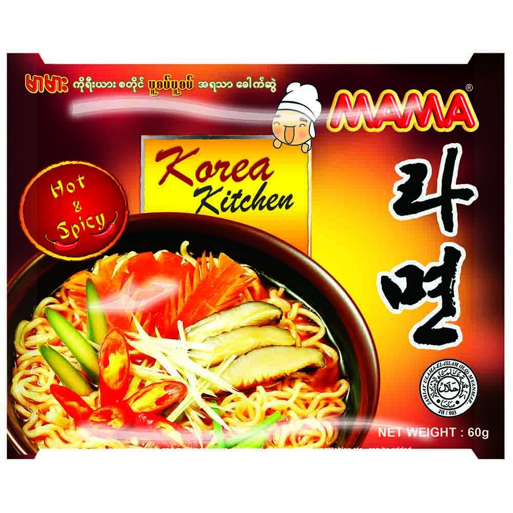 MaMa Instant Noodle #Korea Kitchen Hot & Spicy 60G x 30's
