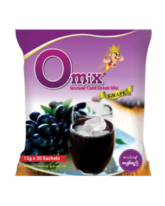 O-Mix Instant Cold Drink Mix #Grape 15G x 30's