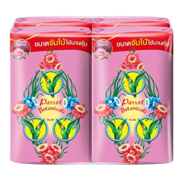 PARROT BOTANICAL SOAP #RED 105G x 4's
