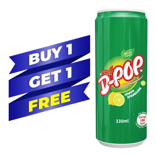 D-POP CAN # Lemon Sparkling 330ML x 24's