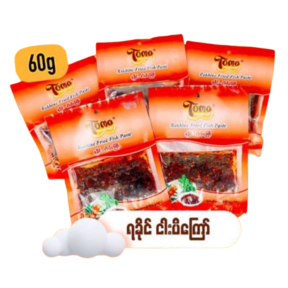 Tomo Rakhine Fried Ngapi 60G x 5's (6 PKT)