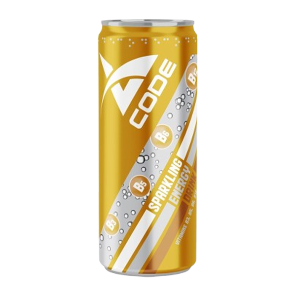 V-Code Energy Drink Can #Coffee 250ML x 24's