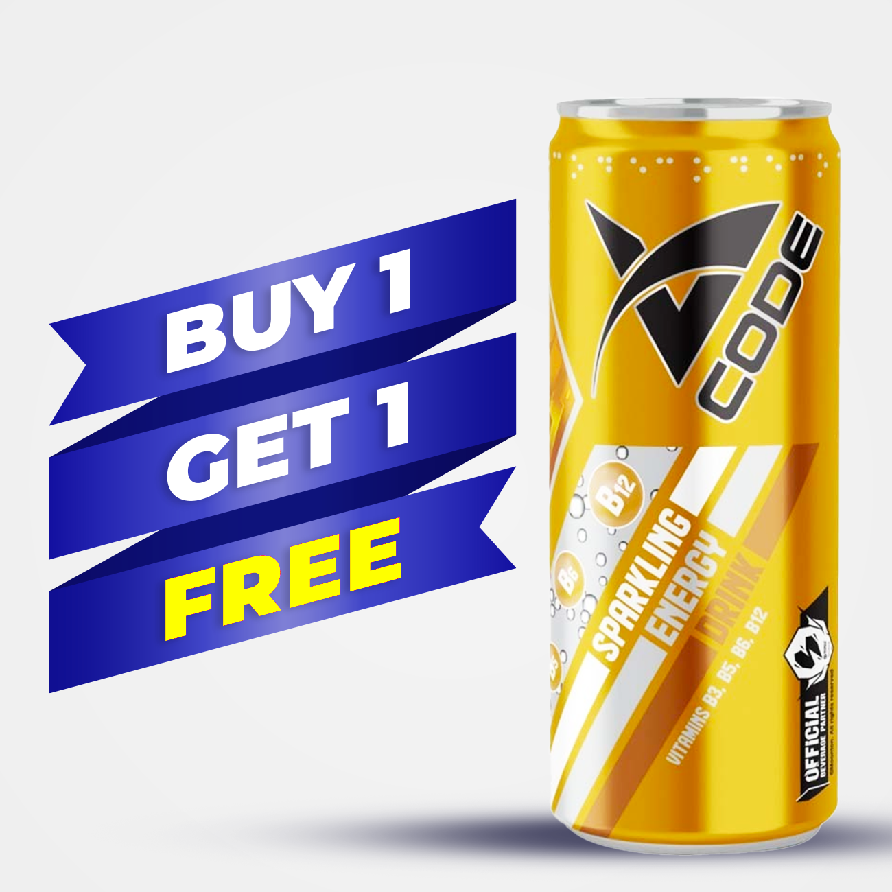 V-Code Energy Drink Can #Mixed Fruit 330ML x 24's