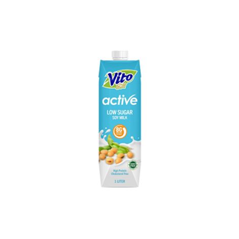 Vito Active Soy Milk #Low Sugar 1L x 6's