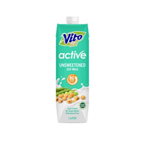 Vito Active Soy Milk #Unsweetened 1L x 6's