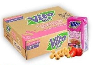 Vito Soy #Strawberry 125ML x 6's ( 10 PKT )