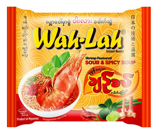 Wah Lah Instant Noodle #Shrimp Sour & Spicy Soup 60G x 30's