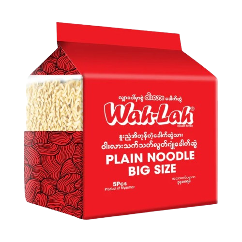 Wah Lah Plain Noodle #Big Size 68G x 5's