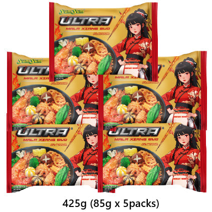 Yum Yum Ultra Inst Noodle Mala Xiang Guo 85G x 5's x 24 Bundle